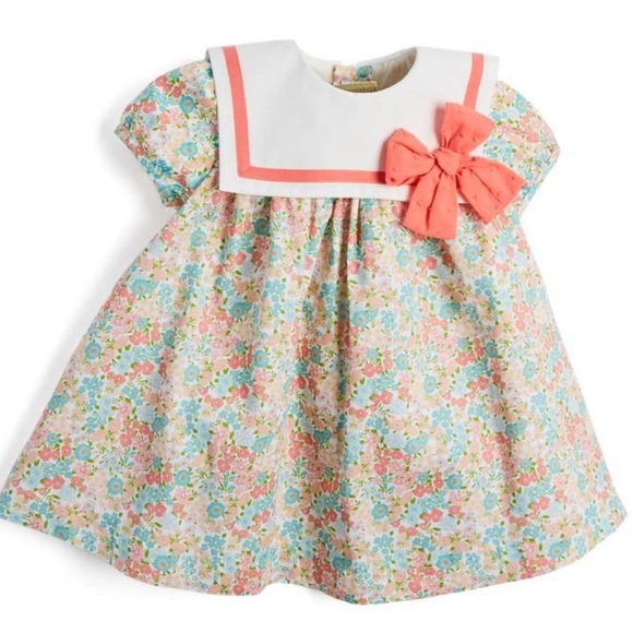 Other - Pepa and Co London Floral short sleeve bib bow dress 3T 3